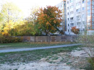 Absperrung des Grundstücks Wuhlestr. 2-8